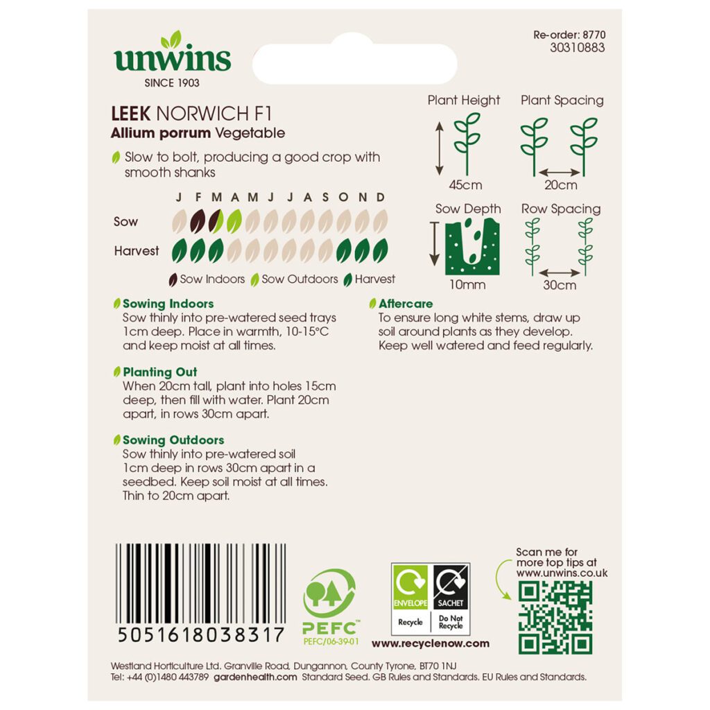 Unwins Leek Norwich Seeds 5051618038317 2
